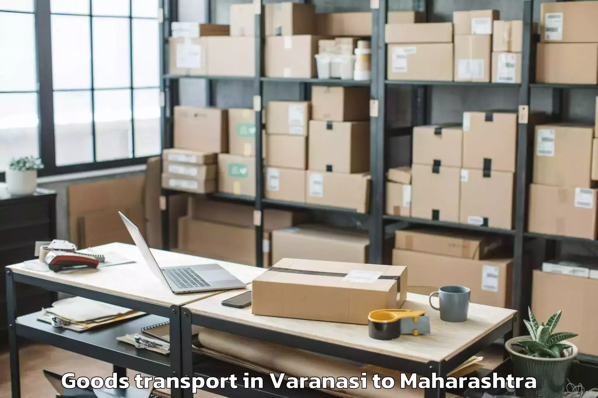 Quality Varanasi to Bhamragad Goods Transport